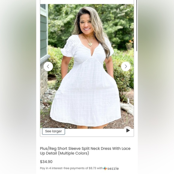 White dress - Picture 4 of 5